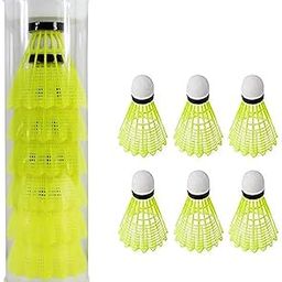 6-Pack NylonBadminton Shuttlecocks – High Elasticity & Durable Training Badminton Balls, Stable Flight, Indoor/Outdoor Use, Ideal for Amateur Matches, Club Practice & Family Fun-image-9