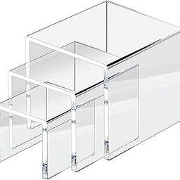 BIGMALL Acrylic Riser 5Mm Thickness 3 4 5 Inches Set Of 3 Display Stand Showcase-image-14