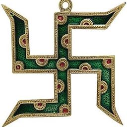 DreamKraft Swastik for Door Entrance Sathiya Wall Hanging Vastu Religious Symbol Home Décor Wall Hanging Pooja Idol Gift for Temple-22