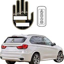Aakichi Finger Gesture Light With Remote, LED Car Back Window Sign Hand Funny Truck Accessories Compatible With Cars & SUVs-picture-25