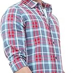 ketch Men's Polyester Slim Fit Checked Full Sleeve Shirt-picture-27