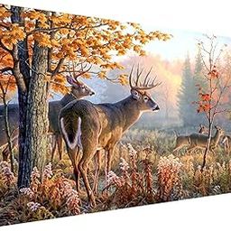 TREXEE 5D Diamond Art Painting Deer, Large Size Deer Diamond Painting Kits for Adults,DIY Full Drill Arts and Crafts,Gem Art Painting with Diamond Home Wall Decor (40X70 CM)(Without Frame)-image-45