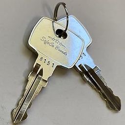 Replacement Keys for Tennant & Nobles Floor Scrubbers 2-Keys SafeCo Brands-image-32