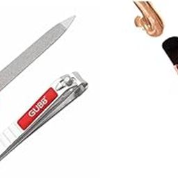 GUBB Baby Nail Cutter and Nail Filer Set Kit Buffer Foundation Brush For Face Makeup | Stippling Brush | Wooden Makeup Brush Single-image-7