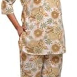 Women's Printed Pure Cotton Night Dress & Night Suit Set-picture-10