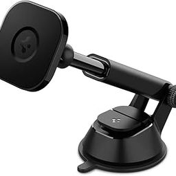 Spigen Dashboard & Windshield Car Mobile Holder [Strong Suction Cup][Extendable Arm] for iPhone 16/15/14/13/12 Series and MagSafe compatible Cases - Black-18