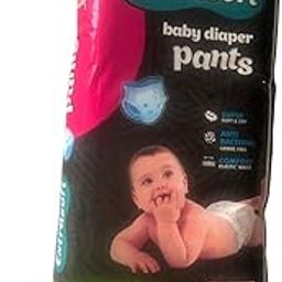 TJS ExtraSoft Disposable Leakage free Baby Pants Size L(9-14) kg 75 Count with free One pack of Baby Wipes-image-93