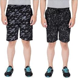 FEEL TRACK Men Cotton Regular Fit Shorts-image-7