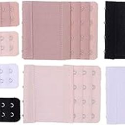 8pcs Women' s Bra Extenders Brassiere Extension Hooks Bra Underwear Extension Buckles 2/4 Hooks Bra Extenders (White/Black/Skin Color/Apricot) Accessory-image-42