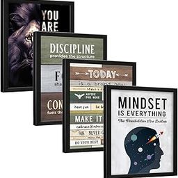 Chaka Chaundh - Motivational Quote Frames - Inspirational Wall Quotes for OFFICE, STUDENT, STUDY ROOM - (14 X 11 Inches - Set of 4)-image-25