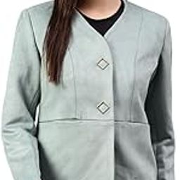 Solid Full Sleeves V-Neck Regular Fit Women Winter Blazer | Winter Blazer for Women | Women Blazer for Winter Wear | Blazer for Ladies Winter Wear (P_LBLZ00021)-picture-27