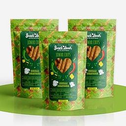 SnackAmor Healthy Jowar Chips Minimally processed, Zero Cholestrol, Baked not Fried (Chilli Chataka, Pack of 3)-image-63