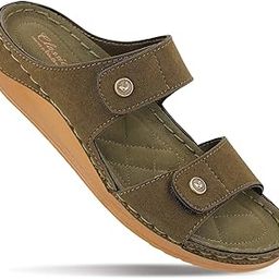 Women's Slip On Comfort Sandals - WLP74009-image-16