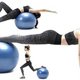 Pinopa Exercise Ball with Foot Pump, Anti-Burst Stability Ball for Yoga, Fitness, Balance Training, Pregnancy, Birthing (75cm)(Pack-1)-image-37