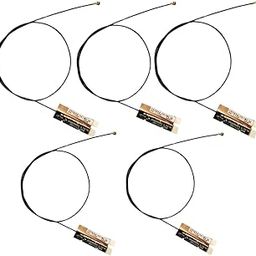 NISTECH 3dbi PCB Antenna with 1.13 (Pack of 5) Cable 40cm Bluetooth GSM PCB 700-2700Mhz Antenna WiFi 2.5Ghz to 5.8 IPX IPEX WLAN Cable Lenght 40cm-12