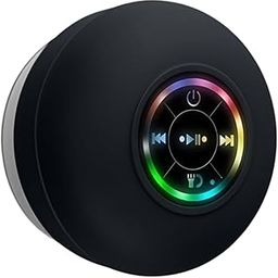 Khendemuch Mini Bluetooth Shower Speaker Waterproof Suction USB Rechargeable Speakers with Led Light Portable Ipx4 Wireless LED Pocket Gadget-17