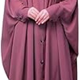 Front Open Kaftan In Firdaus Fabric With Buttons-ME-KA-038PUCEPINKFR-78