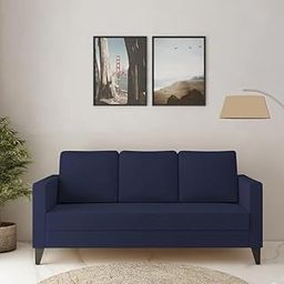 Sleepify Cambroy 3 Seater Fabric Sofa Set - Blue-image-35