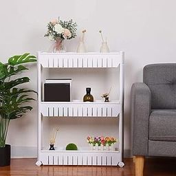 TREND TYCOON Slim Rolling Storage Rack – 3-Tier Plastic Slide-Out Organizer for Kitchen, Bathroom, Laundry Room – Space-Saving Multipurpose Shelf for Pantry & Utility Storage-29