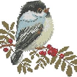 CALANDIS® Stamped Embroidery Cross Stitch Kits Beginner Needlecrafts-Little Birds 14CT-picture-24