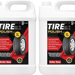 Tyre Polish 2Ltr Protects Surface From UV rays, Fading And Cracking - 2000ml (Pack of 2)-image-96