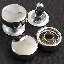 RED APPEL 10mm Button Round Shaped Metal Rivets – Silver Rapid Studs for DIY Leather Craft, Shoes, Bags, Bracelets & Clothing Design (50)-0