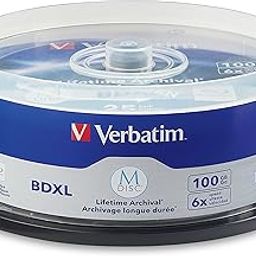 Verbatim 98914 M-Disc BDXL 100GB 4X Surface - 25pk Spindle-25