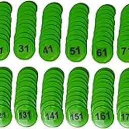 MOREL Plastic Token/Coins with Numeric Numbers 1 to 200, (Pack 1) 200 Coins.-image-48