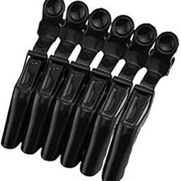 Aparonz Professional Hair Styling Plastic Clips Crocodile Hair Clips Duckbill Clips Section Clips, Non-Slip Hairdresser for Thick Hair, Black (PACK OF 6)-image-63