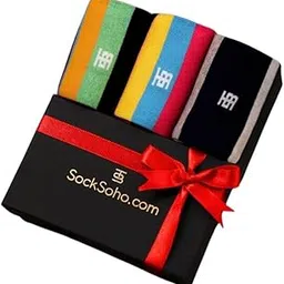 socksoho Energy Pop Gift Box for Men Pack of 3 - (Crew Length | Combed Cotton | Free Size (UK 7-12))-picture-0