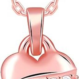925 Silver Rose Gold Locket Love Pendant| Necklace to Gift Women & Girls | With Certificate of Authenticity and 925 Stamp | 6 Months Warranty-image-36