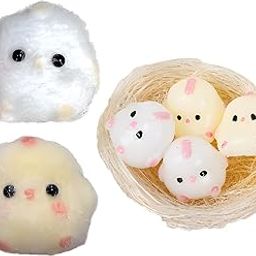 3Pcs Squishy Toy, Fufu Squishy, Taba Squishy Toy Set, Soft Chick Sensory Toys for Stress Relief, Fun Squishy Toys for Kids, Travel and Office Use-image-14