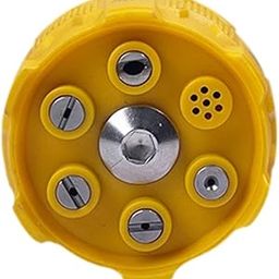 High Pressure Washer Nozzle 3600PSI Adjustable Angle for Washing Cars Garden Yellow-image-18