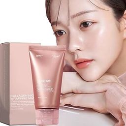 Vivue Korean Glass Skin Bio-Collagen Overnight Face Mask for Women, Deep Hydrating Overnight Skin Care Facial Masks, Pore Minimizing, Firming & Anti-Aging Hydrogel Mask for Glowing Skin(TUBE..75 ML)-24