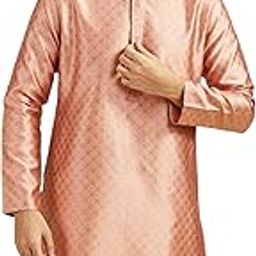 Men's Art Silk Jacquard Weave Kurta (1pc)-image-70