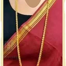 Gold plated Chain micro plated | 30 inches in length | Dasavatharam design Chain For Women And Girls(Six Months Guarentee)-7