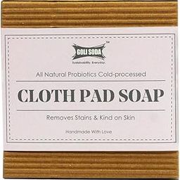 Goli Soda All Natural Probiotics Cloth Pad & Diaper Soap Soap | Wh-ite Clay | White Vinegar | Removes Stains In Cloth Pads & Diapers| Chemical Free| - 90 g (Pack Of 1)-image-42