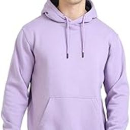 Sweatshirt Ragular fit Cotton Fleece Hooded Neck Hoodie for Men's Purple-image-16