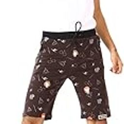 URBANBOYSCLUB - UB CLUB Boys Regular Fit Spandex Lycra Printed Shorts – Comfortable Casual Wear with Dual Side Zipper Pockets-image-88