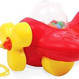 Giggles Funskool My First Aeroplane, Ball Popping Pull Along Toy, Encourages Walking, Balls Popping Sound, 12 Months & Above, Infant and Preschool Toys-2