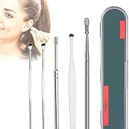 5 Pcs Ear Wax Cleaner Ear Cleaner Tool Set with Storage Storage Box- Ear Wax Remover Tool Kit with Ear Curette Cleaner-image-95