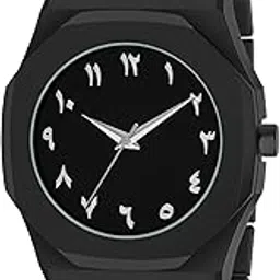 matrix Arabian | Aura Dial & Polycarbonate Strap Analog Watch for Men & Boys (Black)-picture-11