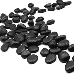 Natural Black Pebbles Stones for Plants Pots, Fish Tank Aquarium, Home and Garden Decoration, Table Centerpieces, Vase Fillers,Outdoor&IndoorDecor,Landscape Gravel for Planters DIY Projects 500gPack-image-29