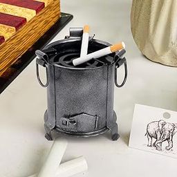 APEROL DESIGN Angeethi BBQ Style Metal Ashtray(16 cm x 13 cm x 12 cm (Black)-4