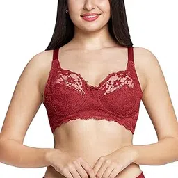 amante Solid Non Padded Non-Wired Full Coverage Lace Bra-picture-22