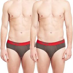 BodyX Men's Solid Cotton Briefs (Pack of 2)-image-7