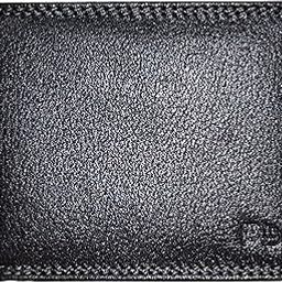 PB Pearlbags Leather Bi- Fold 3 Card Slots Solid Wallet for Men|D.Black-image-66