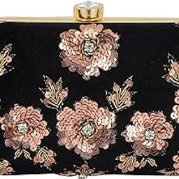 Handicraft Hand Embroidered Box Clutch Bag Purse for Bridal 6x4 Box Clutch Casual, Wedding Bag for Women & Girls-image-18