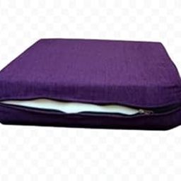 NA NAMAN ARTS Chairs Sofa Foam Cushion Pu Hard 32 Density with Zip Cover | Thick Seat Cushions Comfort Square Arm Chair Cushions Size- 21X22X4 inch (Purple)-image-77