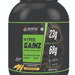 amino nutrition Hyper Gainz Mass Gainer with Protein Powder, Kulfi Flavour (3 kgs)-image-47